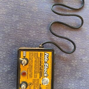 Electric Dog Fence Controller - Black and Yellow